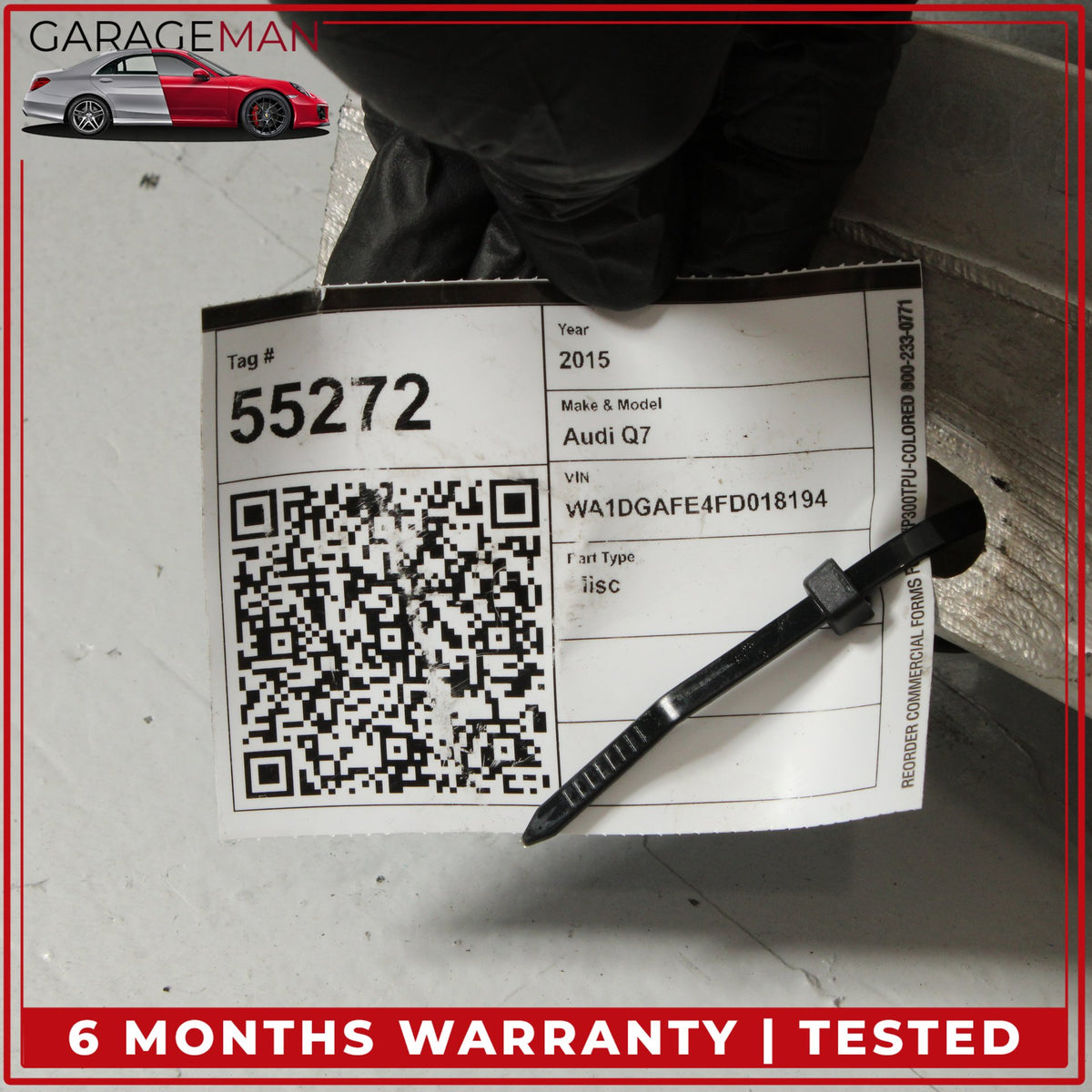2007-2015 Audi Q7 4L Front Bumper Reinforcement Impact Crash Bar Beam OEM