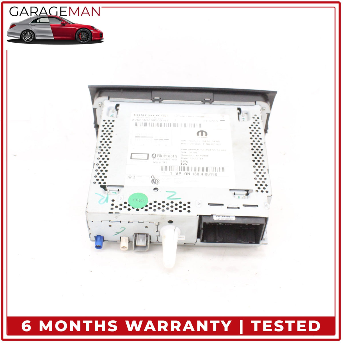 2014-2016 Ram ProMaster 1500 2500 Front Dash Audio Radio Receiver 04727629AB OEM