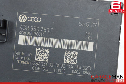 2012-2018 Audi S7 Front Left or Right Seat Backrest Control Module 4G8959760C