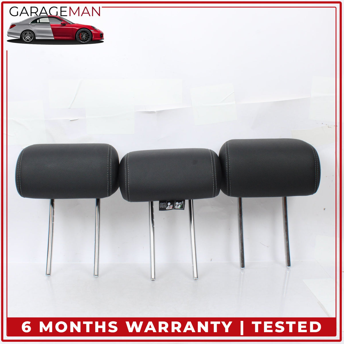 2015-2020 Mercedes X156 GLA250 Rear Center Left and Right Seat Headrest Set OEM