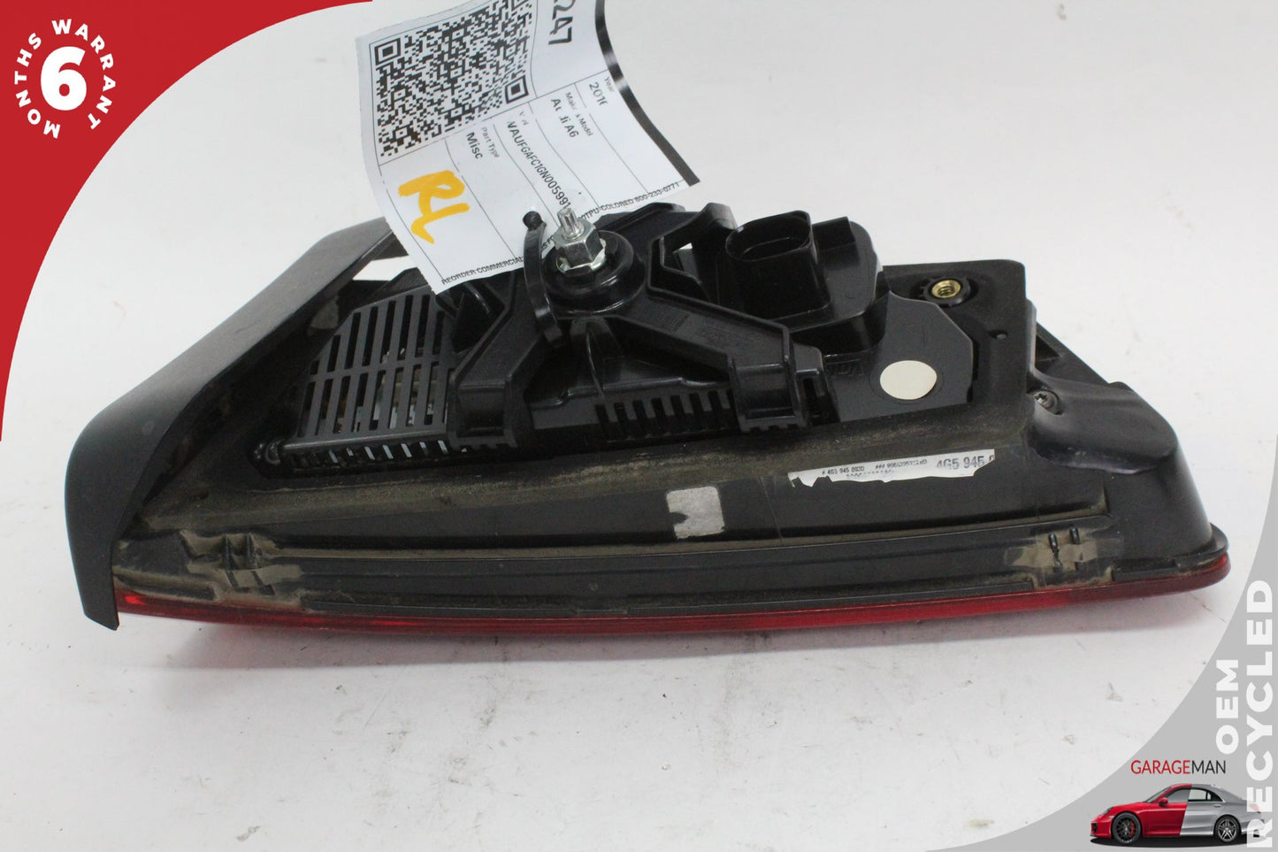 2016-2018 Audi A6 S6 Rear Left Side Inner Tail Light Lamp LED 4G5945093B OEM
