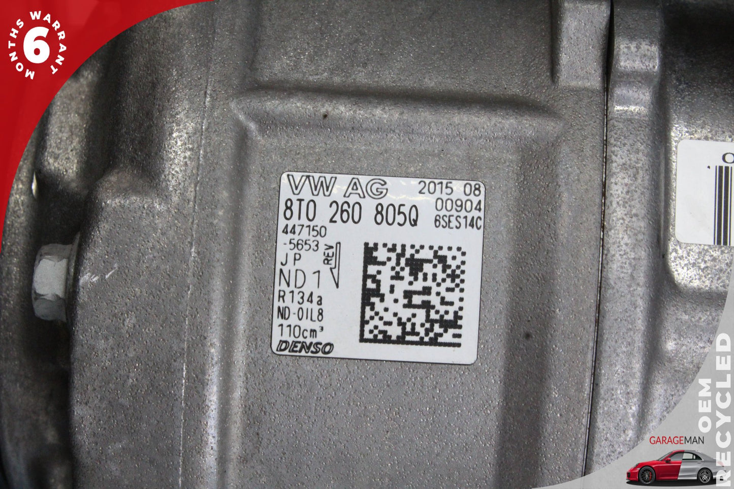 2014-2017 Audi SQ5 Q5 S5 AC A/C Air Conditioning Compressor 8T0260805Q OEM
