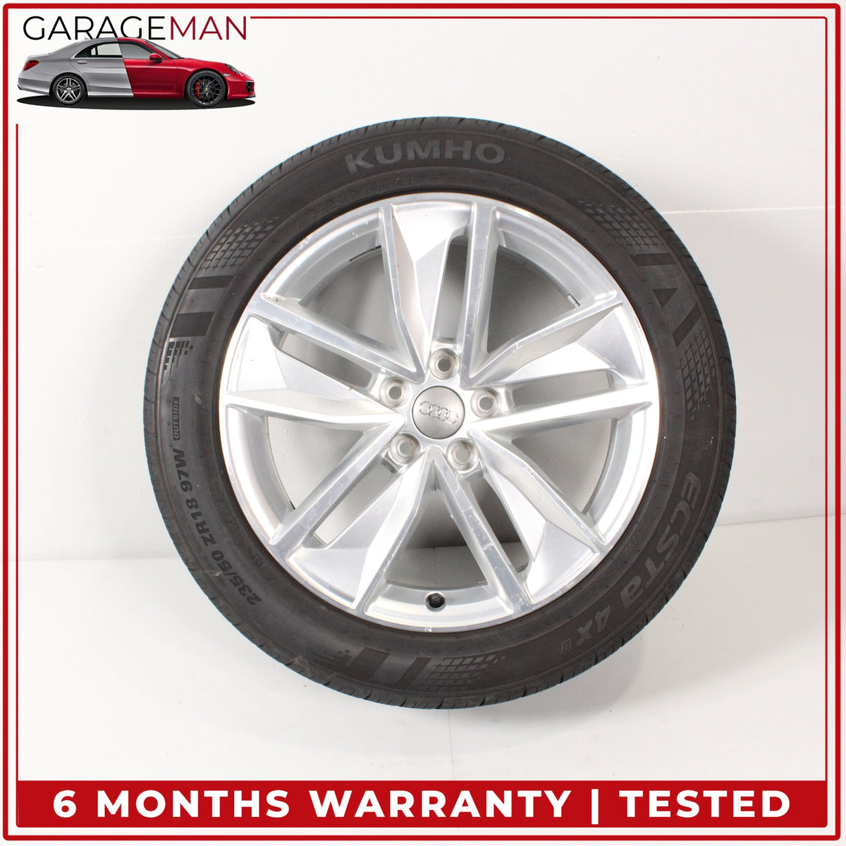 2016-2018 Audi Q3 Front or Rear Side Wheel Rim w/ Kumho Tire 7JX18H2 ET43 OEM