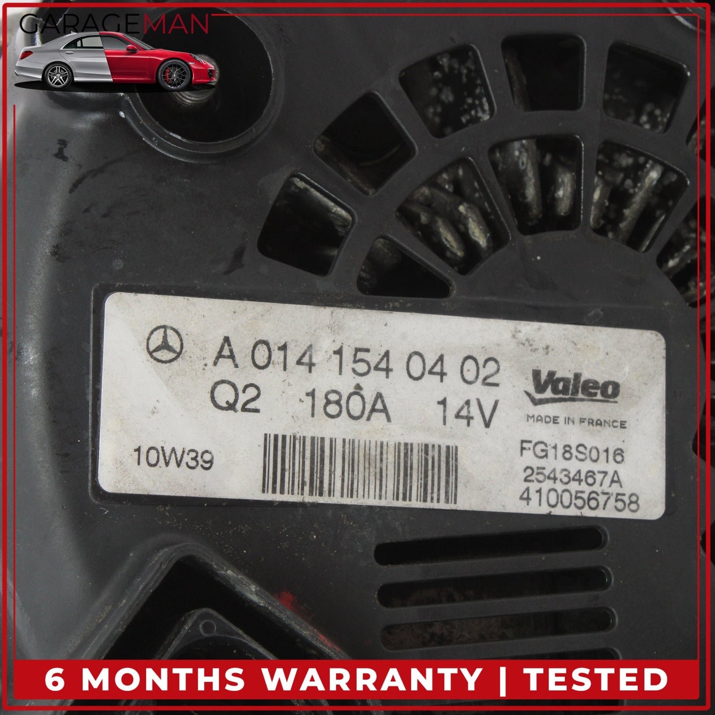 2005-2015 Mercedes W164 ML350 GL450 Alternator Generator 180A 14V 0141540402 OEM