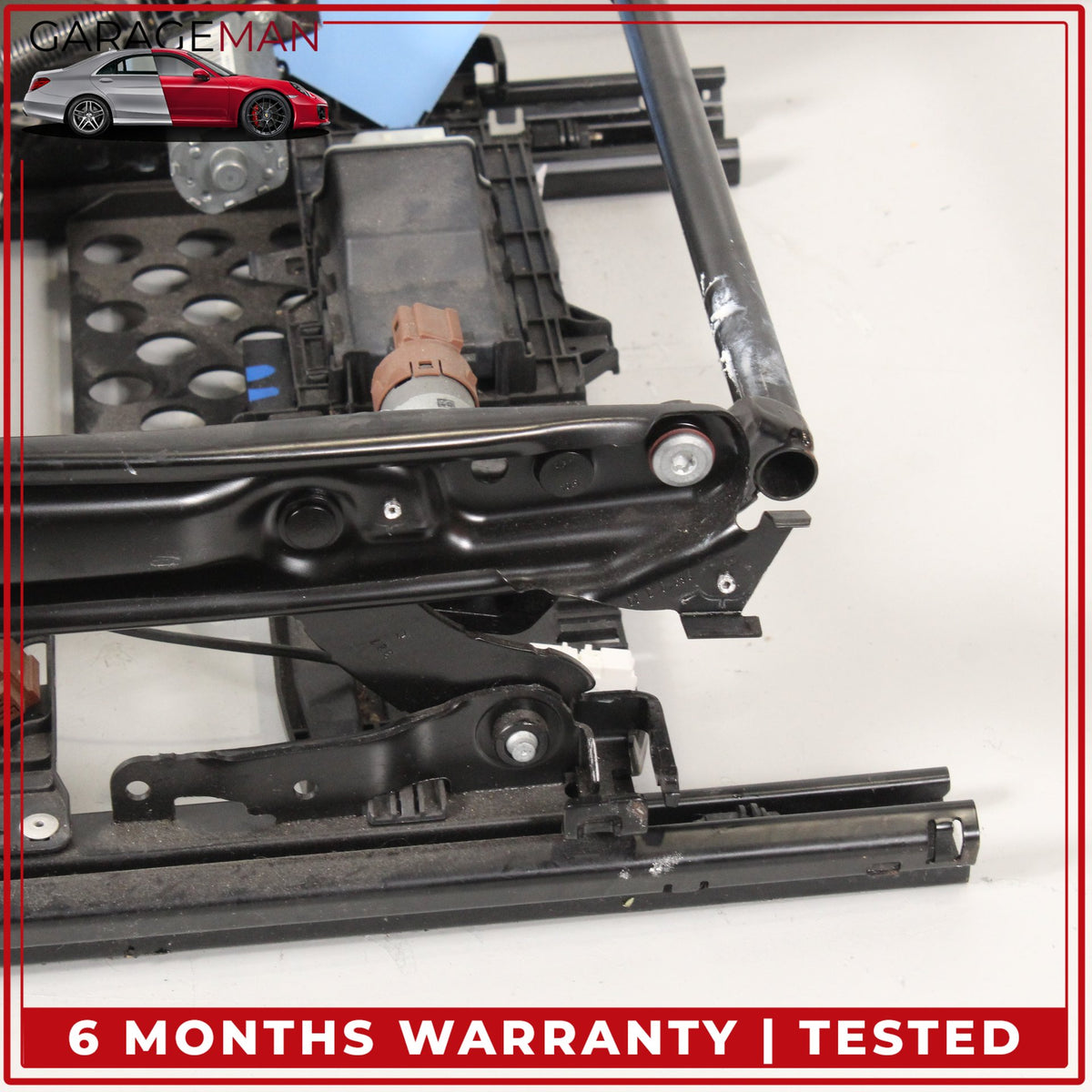 2017-2023 BMW 530e G30 Front Right Lower Seat Track Frame Rail w/ Motors OEM