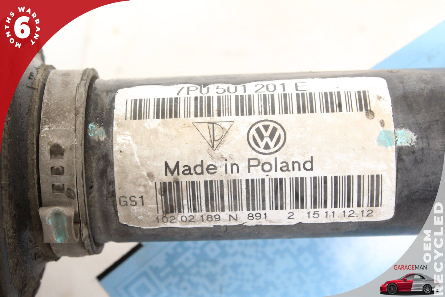 11-18 Porsche Cayenne 92A AWD 4.8 Rear Left CV Axle Shaft 7P0501201E Genuine