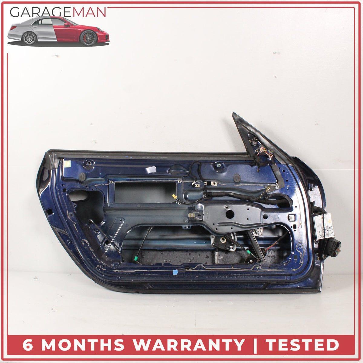 1997-2005 Porsche 911 Carrera Front Left Side Door Shell Blue Metallic OEM