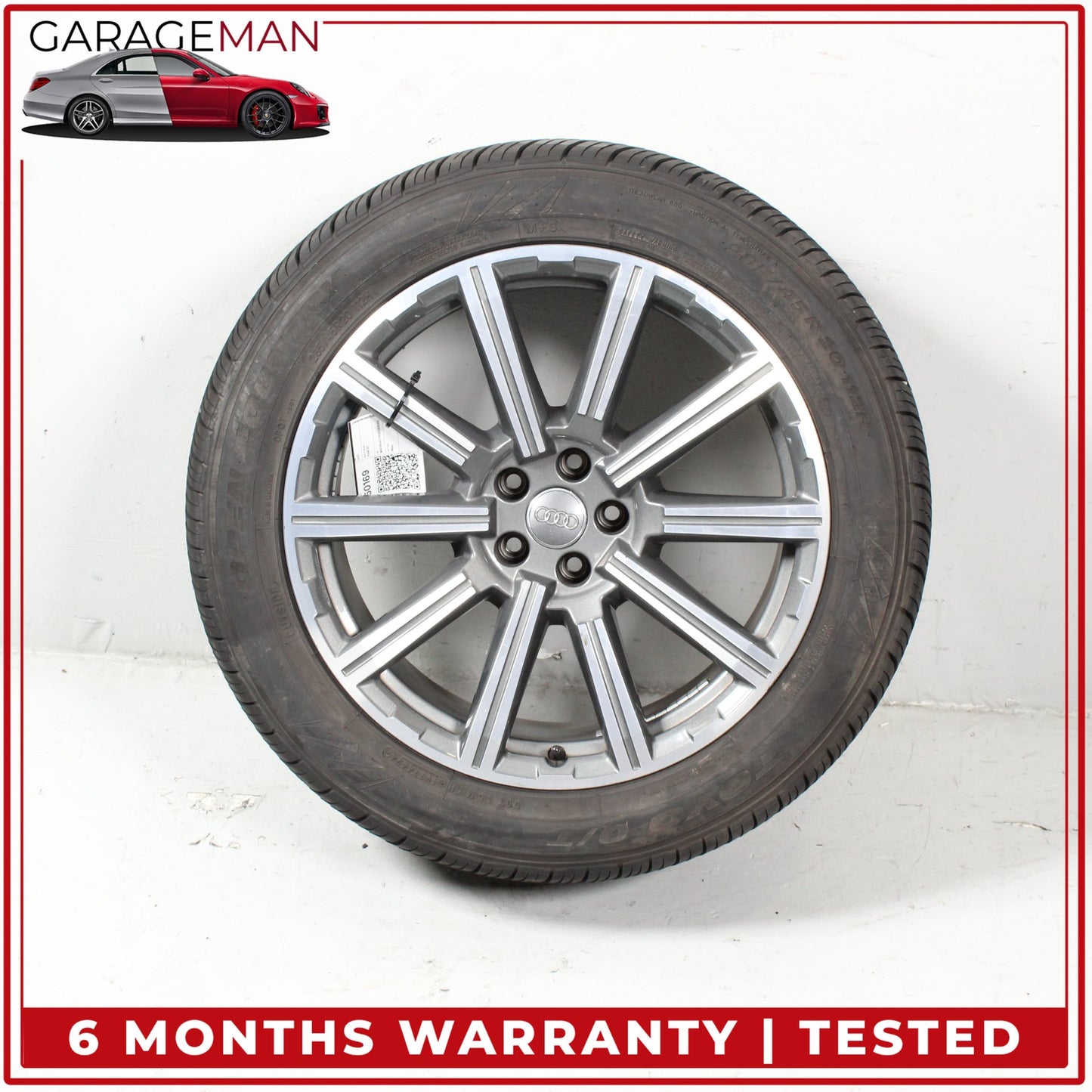 2017-2025 Audi Q7 SQ7 10 Spoke Wheel Rim w/ Tire 9JX20H2 ET33 4M0601025AD OEM