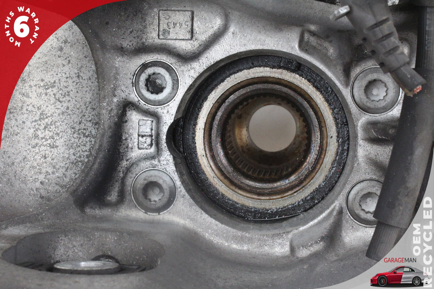 08-19 Audi A6 C7 AWD 3 Rear Left Spindle Knuckle Wheel Hub 8K0505431AR Genuine