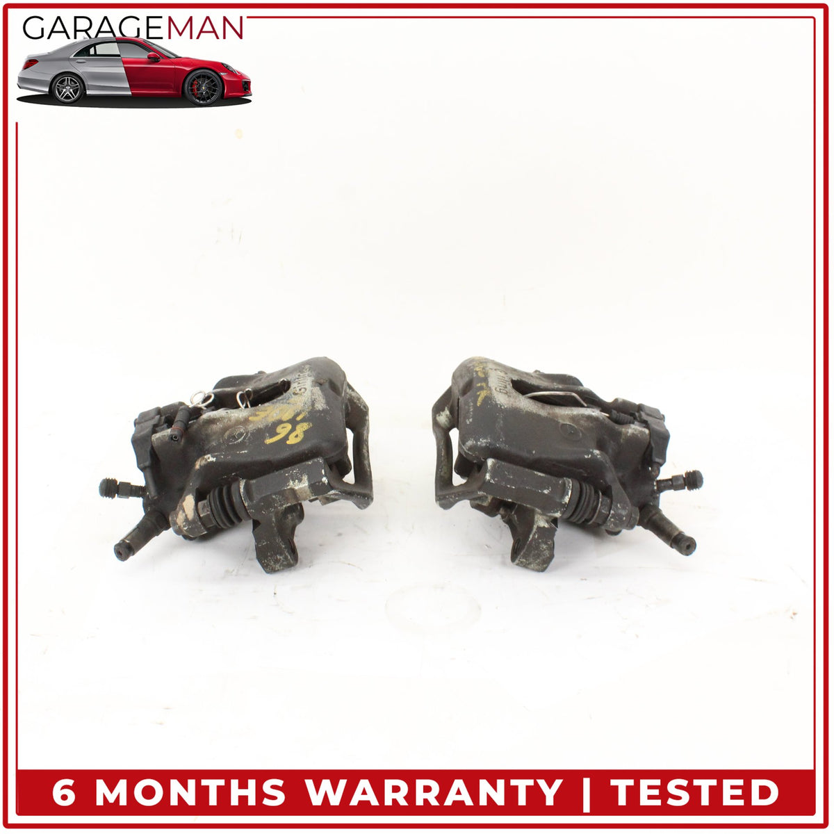 1986-1993 Mercedes W201 190E Front Left and Right Side Brake Caliper Set OEM