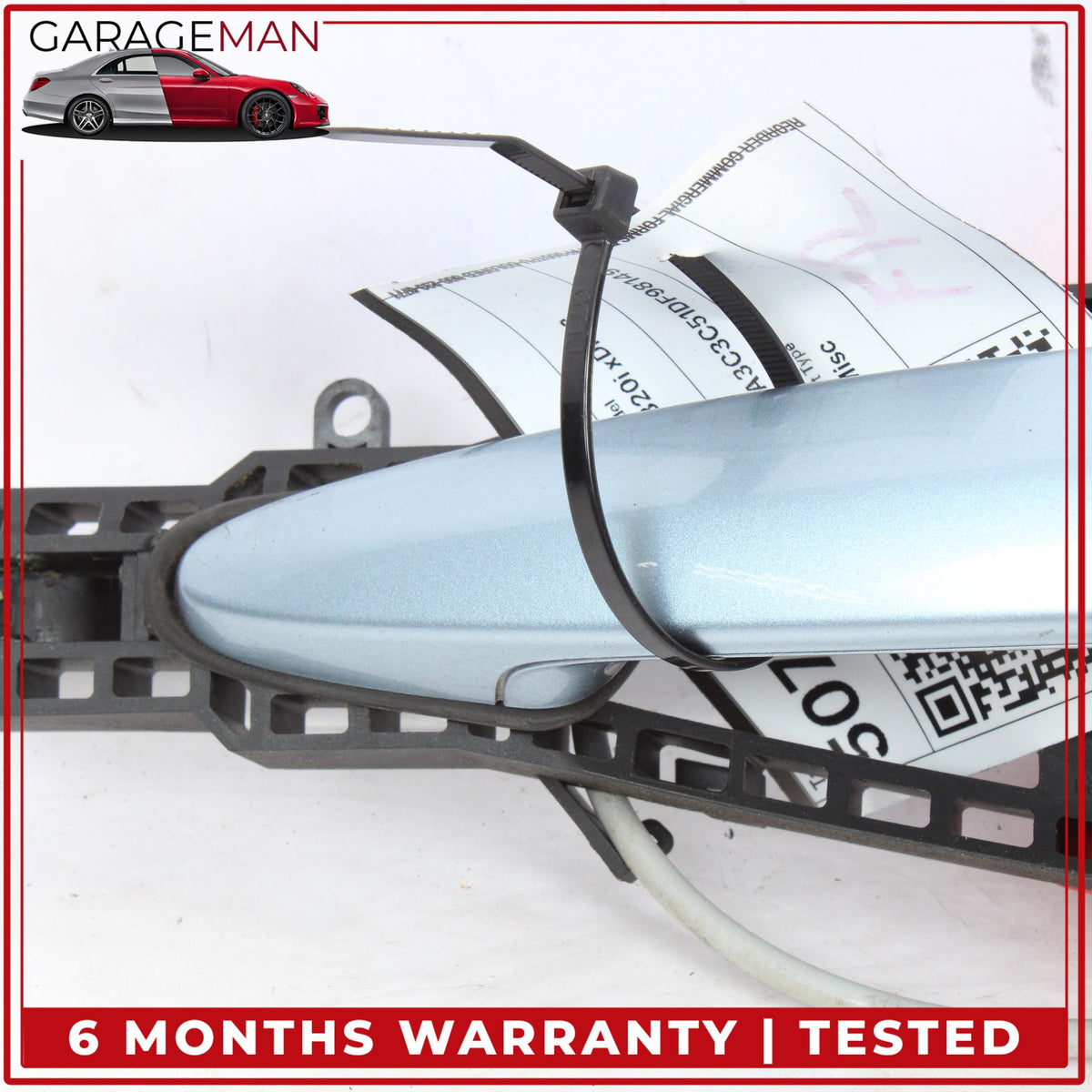 2012-2018 BMW 320i Front Right Exterior Door Handle Liquid Blue Metallic OEM
