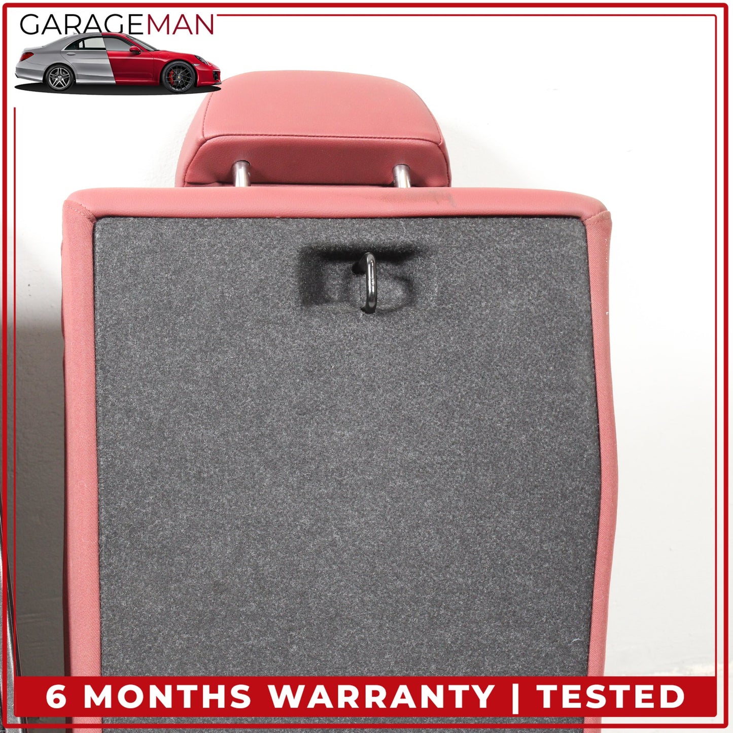 2019-2025 BMW 330i Rear Left and Right Upper Seat Cushion w/ Arm Rest Red OEM