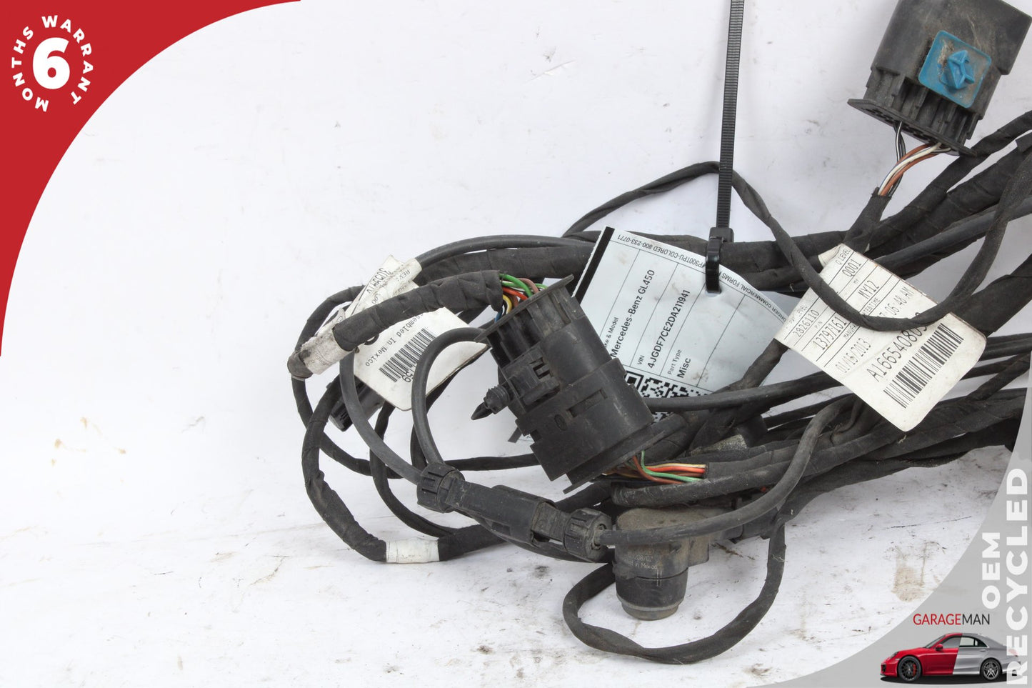 13-16 Mercedes-Benz GL450 X166 SUV Front Bumper Parking Sensor Wire Harness 1665408032 Genuine