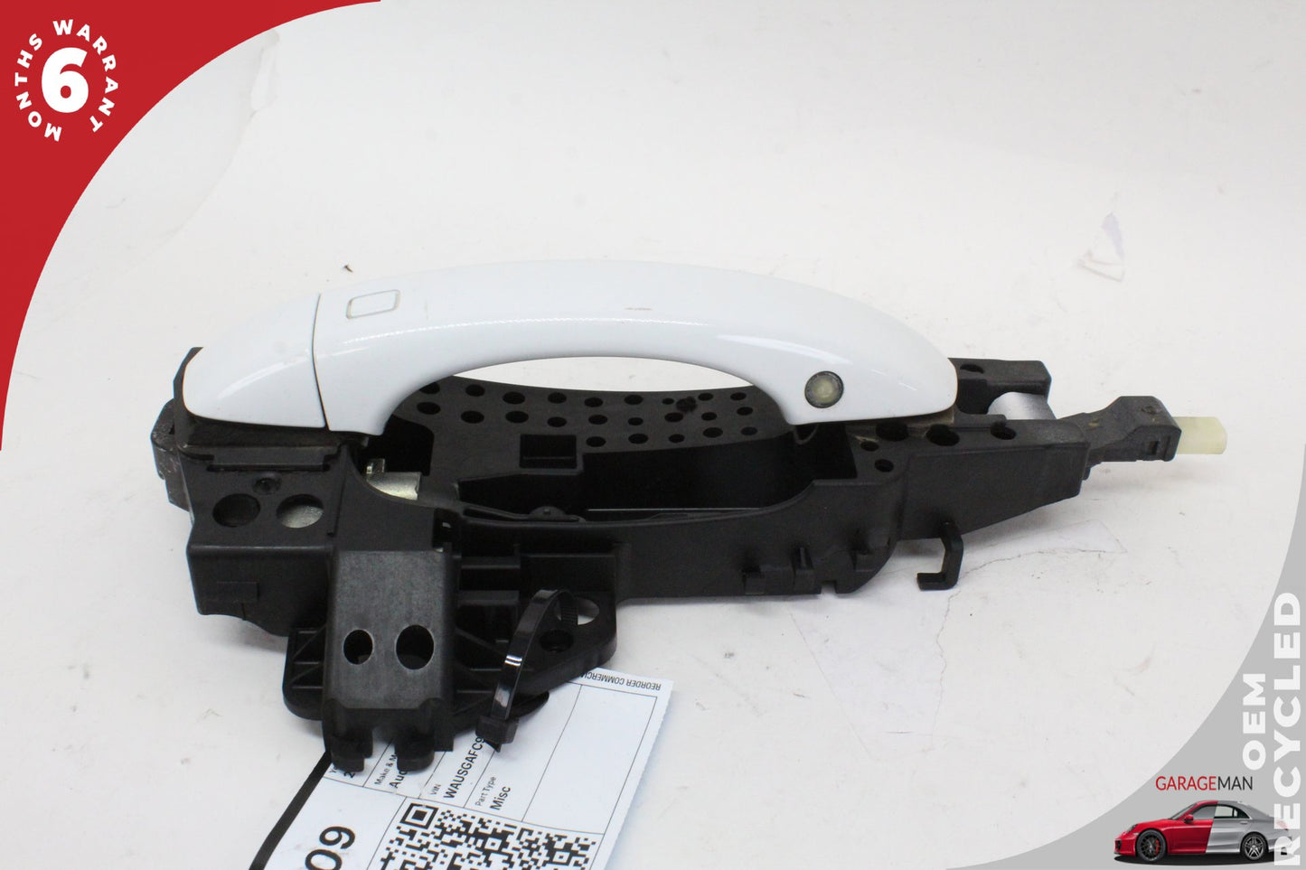 2012-2018 Audi A7 Right Passenger Side Exterior Door Handle White 4H0837886 OEM