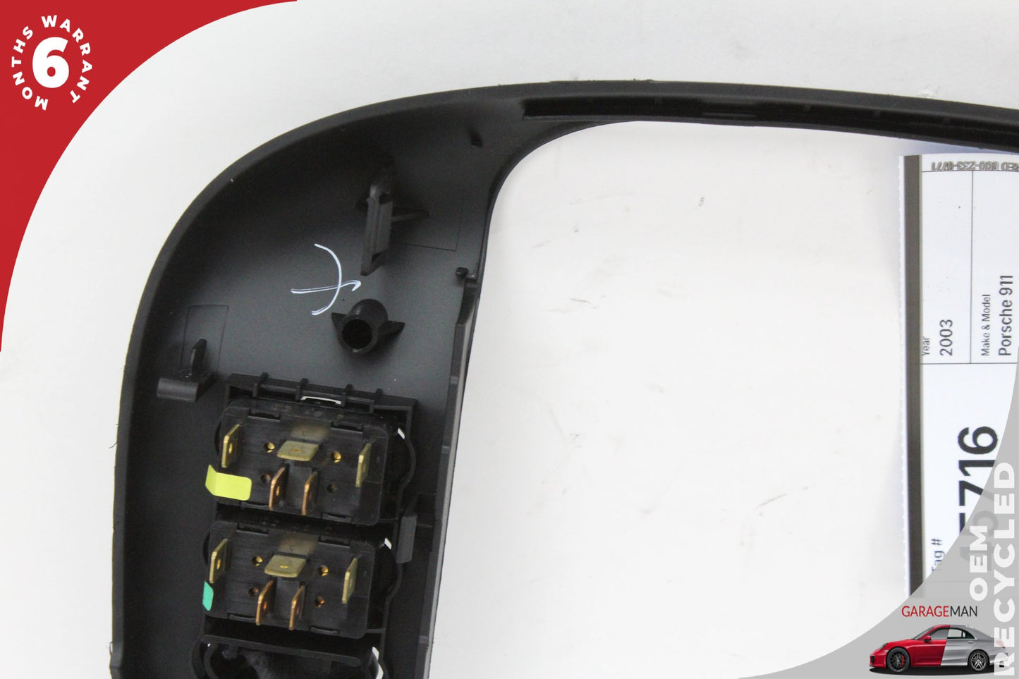1999-2005 Porsche 911 996 RWD Dashboard Radio Bezel Trim 99655223306 OEM