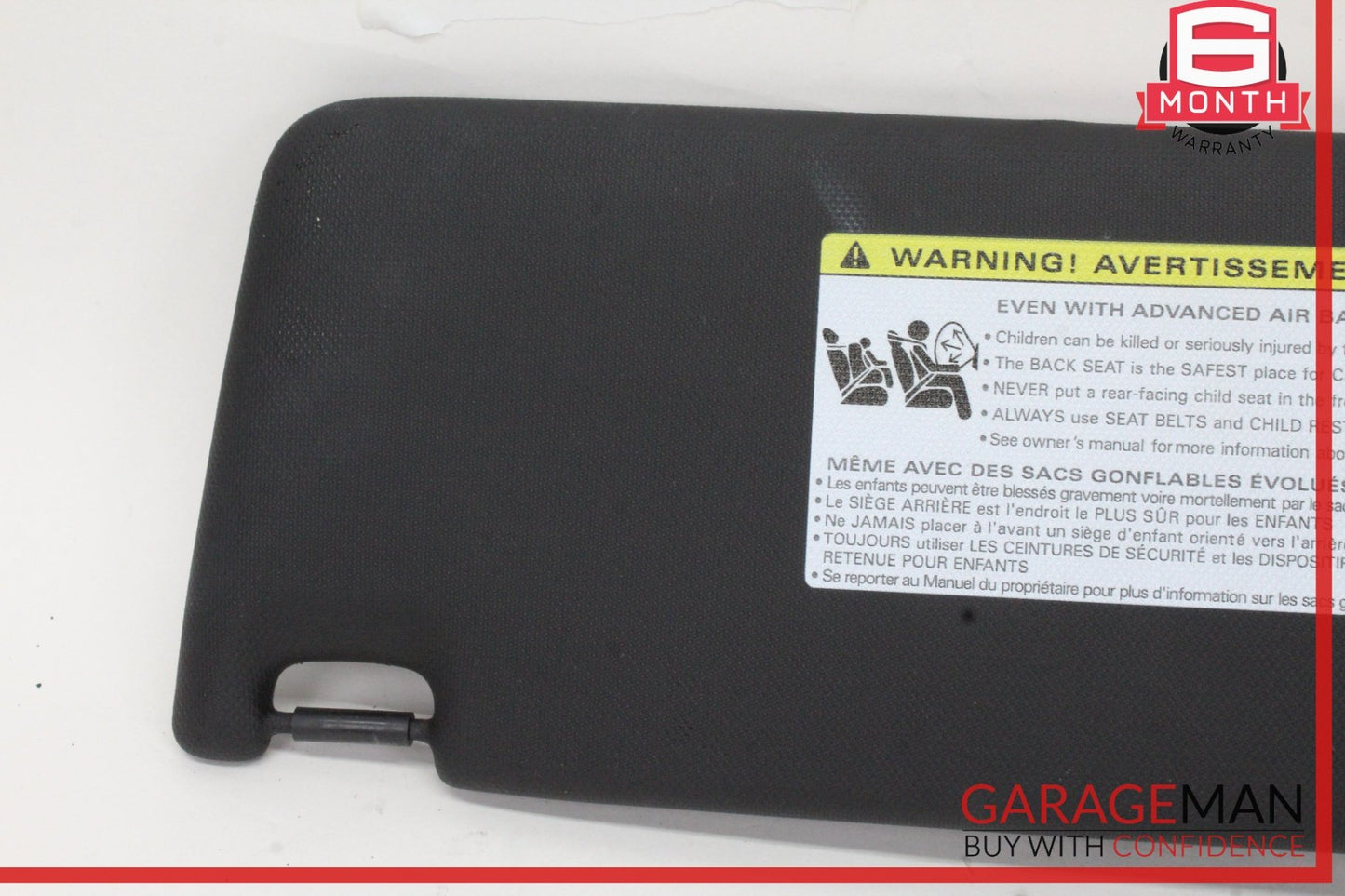 2019-2024 Audi Q3 Front Right Passenger Side Sun Visor Black 5NN010029 OEM