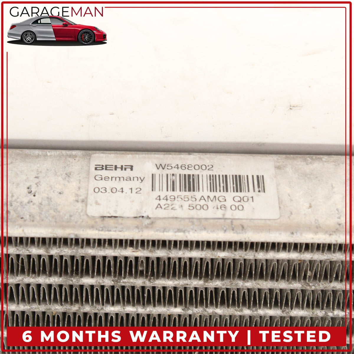 2011-2019 Mercedes W221 S63 AMG Engine Motor Oil Cooler Intercooler Radiator OEM