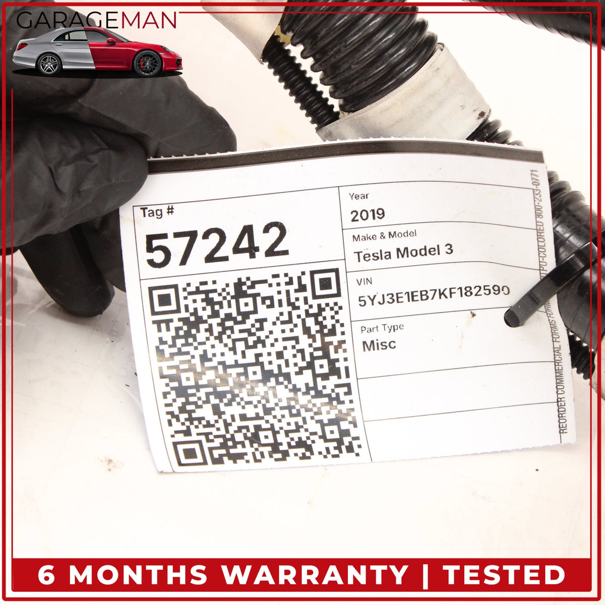 2017-2023 Tesla Model 3 Battery Cooling Hose Tube Pipe Line 107757900F OEM