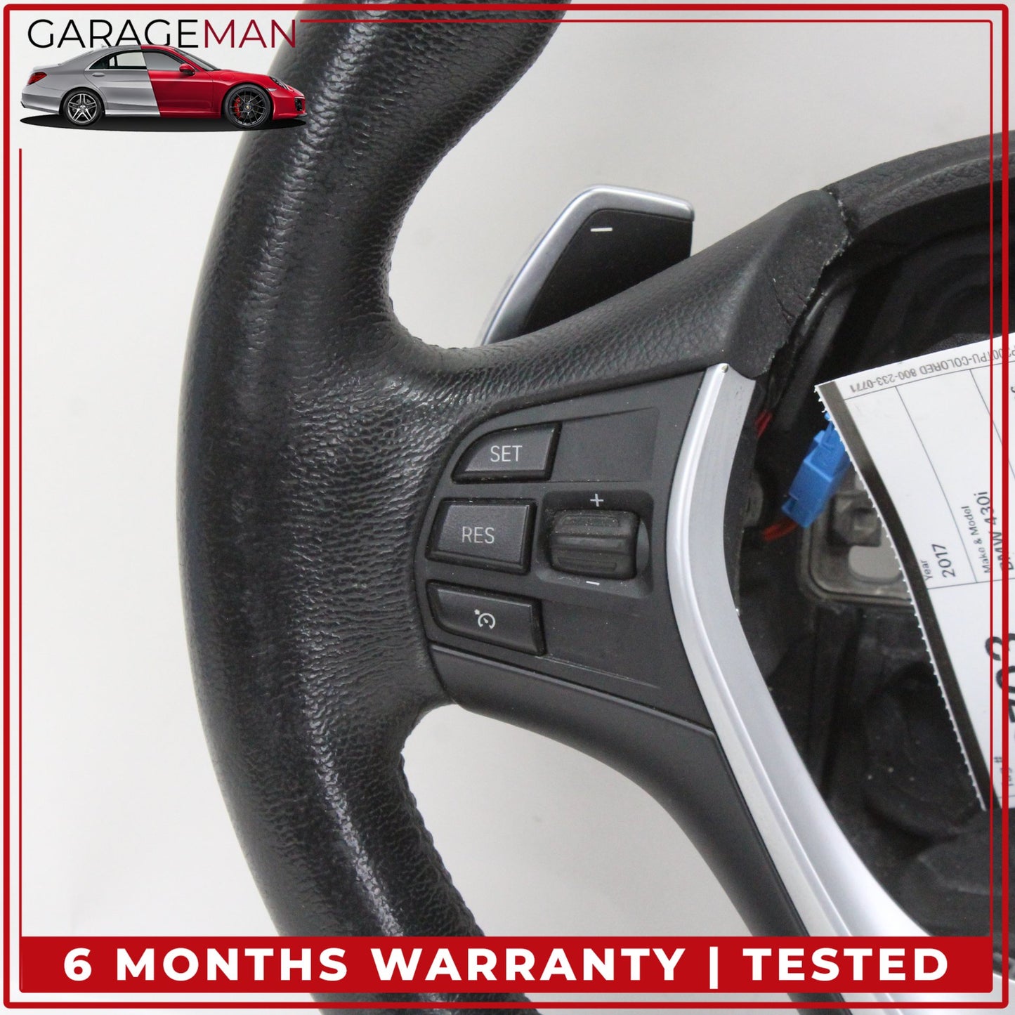 2014-2020 BMW 430i Front Left Steering Wheel w/ Paddle Shifters 62562150E OEM