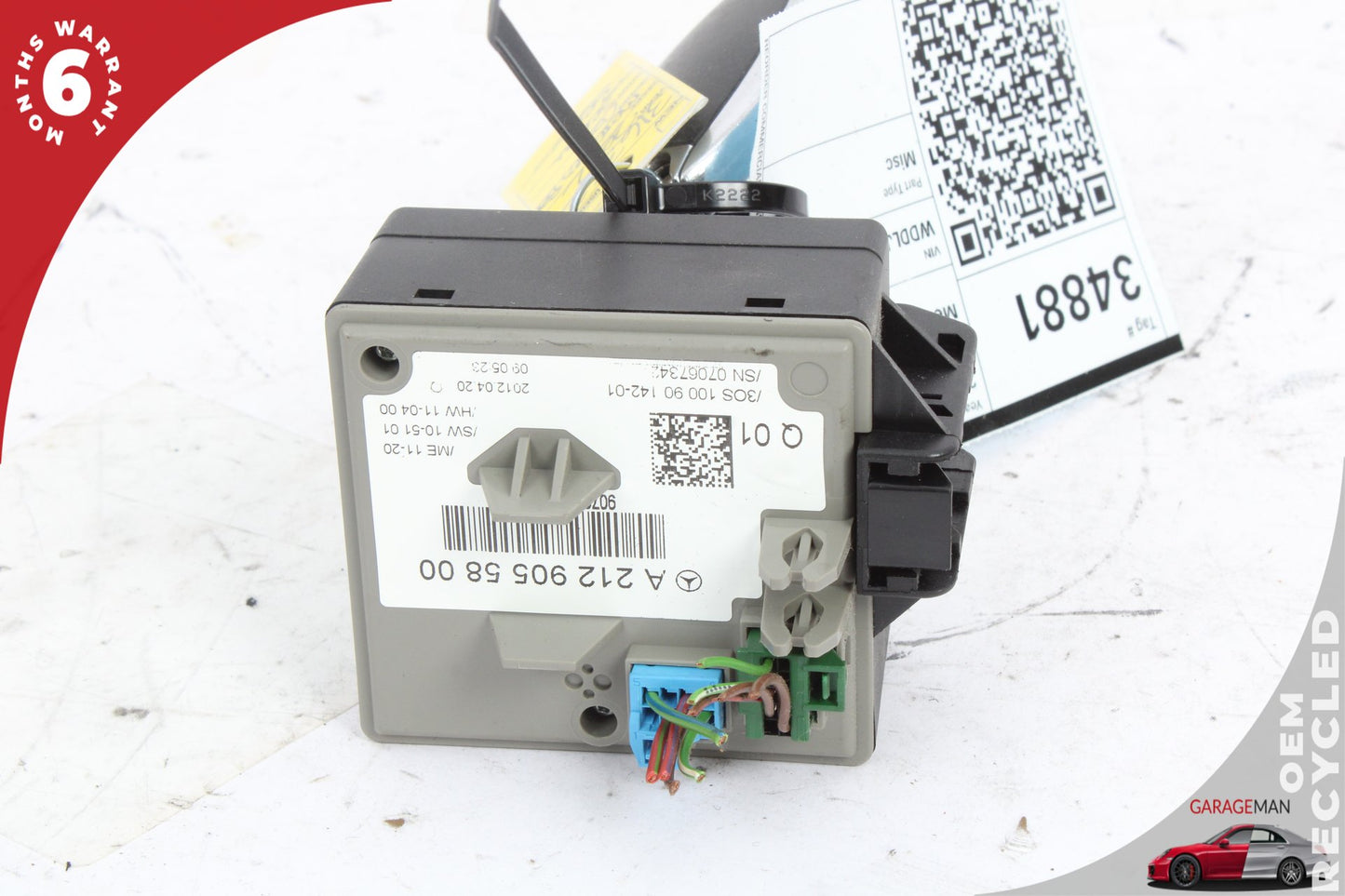 2010-2016 Mercedes W218 CLS550 Ignition Switch Module w/ Key 2129055800 OEM