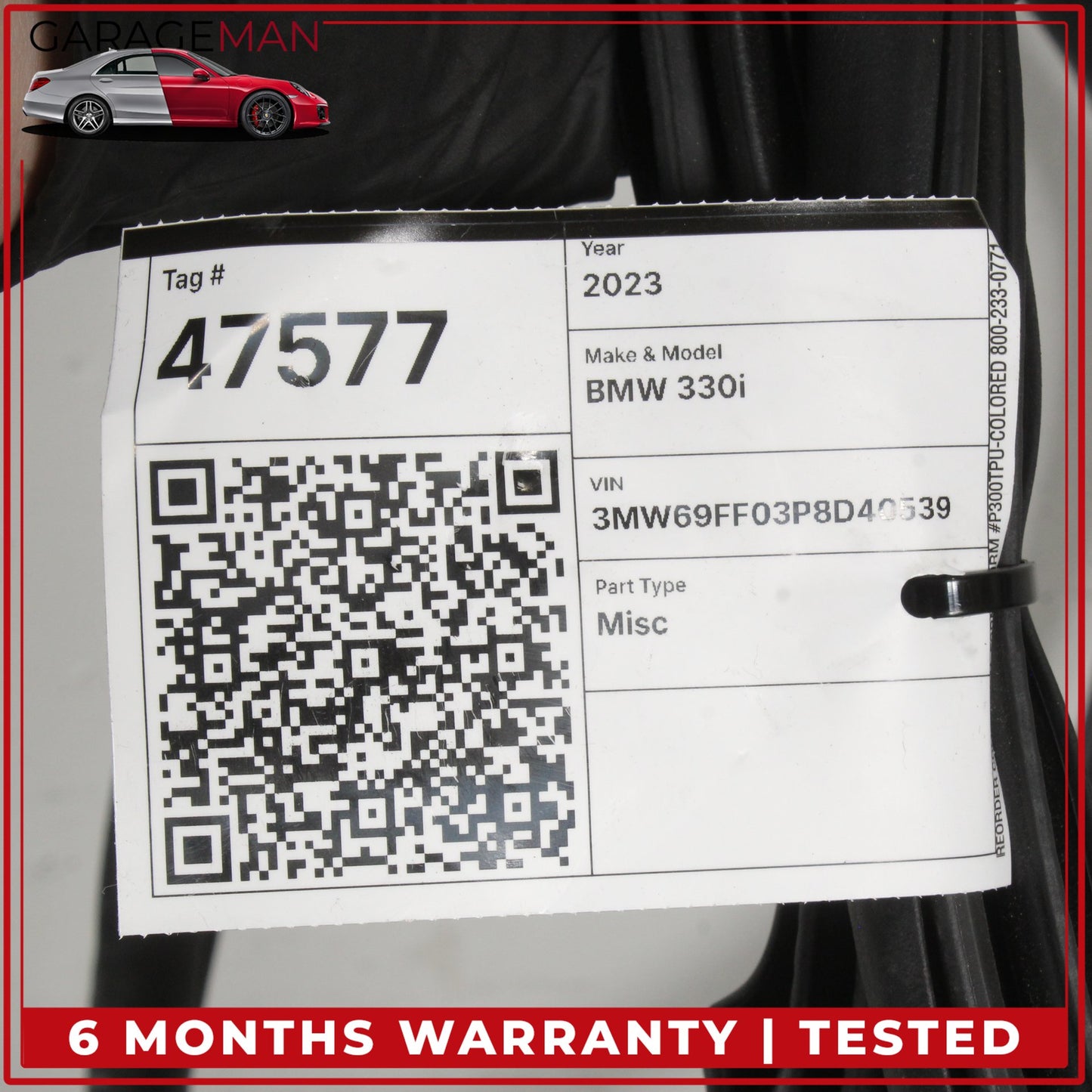 2019-2025 BMW 330i Front Left or Right Side Door Weather Strip Seal 7407373 OEM