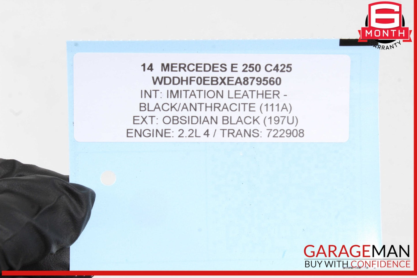 2013-2017 Mercedes-Benz E250 W212 Sedan Diesel Engine Motor 2.1L 6510900470 OEM