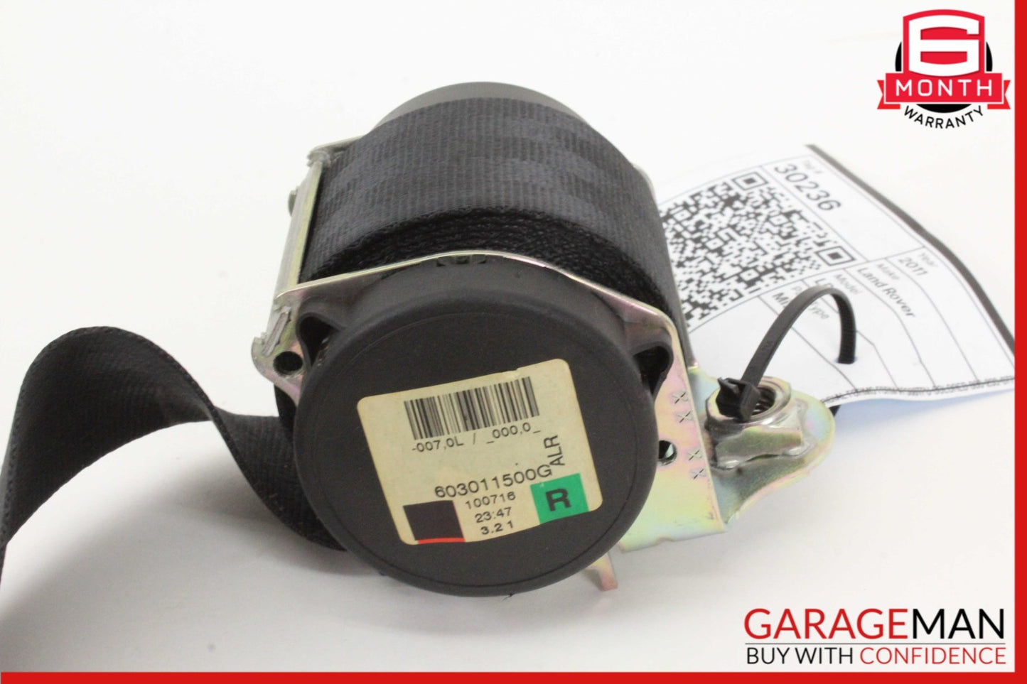 2010-2016 Land Rover LR4 SUV Right Rear 2nd Row Seat Belt 603011500G Genuine