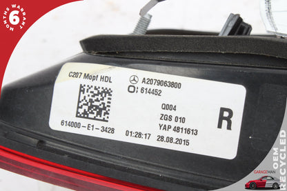 14- 17 Mercedes-Benz E400 W207 Coupe Rear Right Inner Tail Light 2079063800
