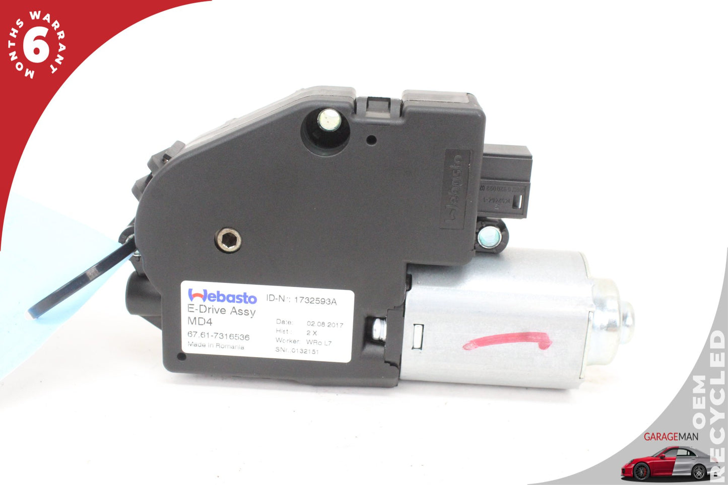 2012-2020 BMW 430i 335i 340i 428i 435i 528i Sun Roof Sunroof Motor 7316536 OEM