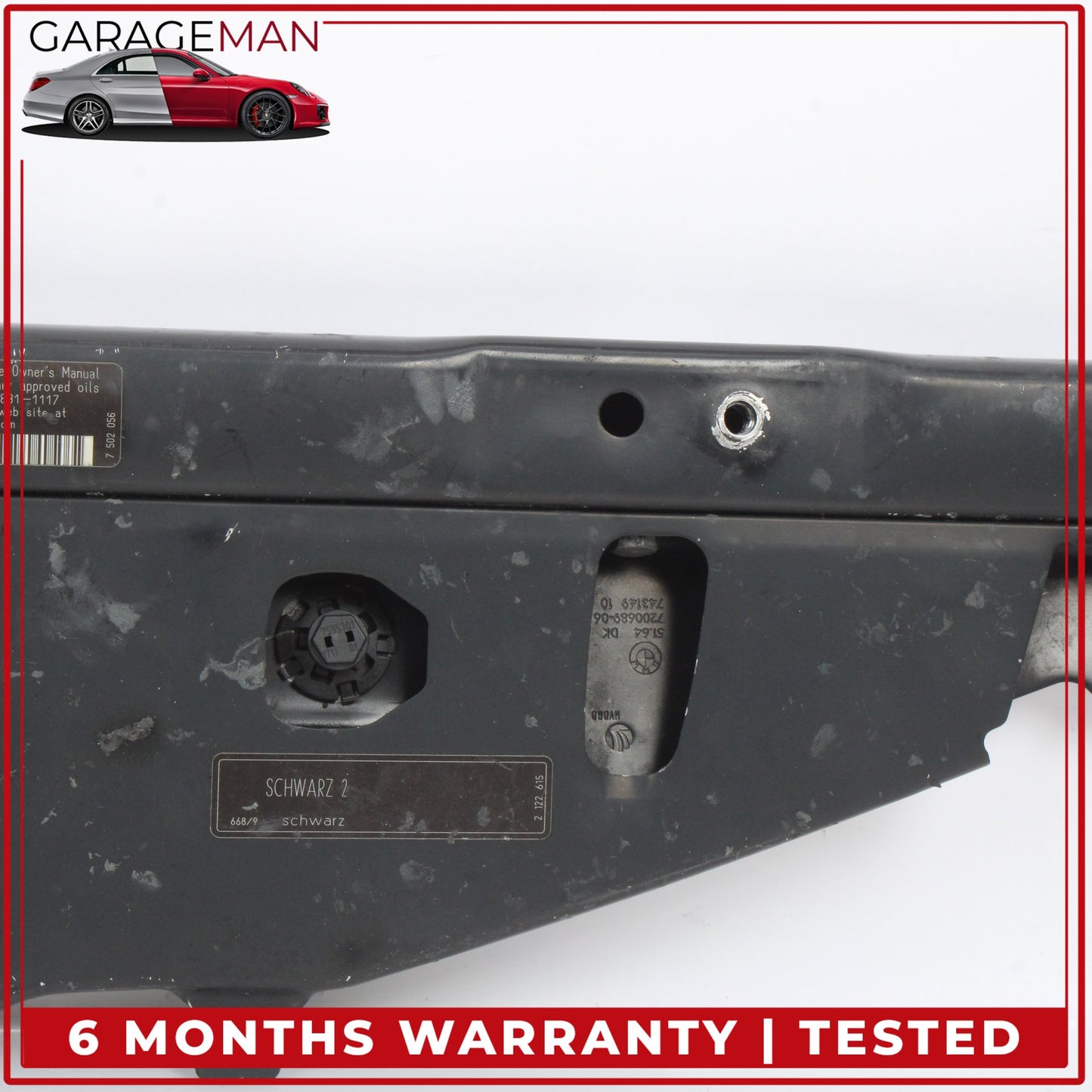 2011-2016 BMW 528i F10 Sedan Upper Radiator Core Support Bar 51647200689 OEM