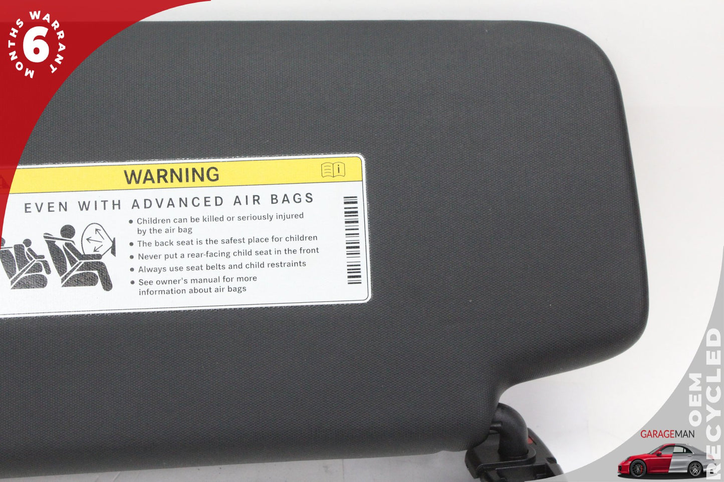 2015-2021 Mercedes W205 C300 Front Right Passenger Side Sun Visor Black OEM