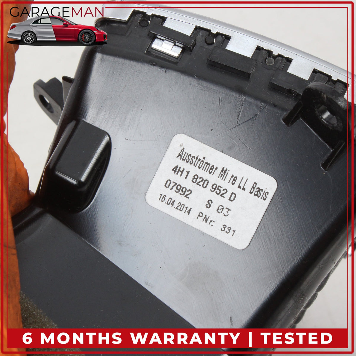 2011-2018 Audi A8 Center Dashboard AC A/C Air Vent Right Side 4H1820952D OEM