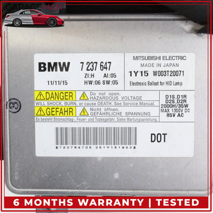 2009-2013 BMW 550i GT 528i 535i Xenon HID Headlight Ballast Control Module OEM