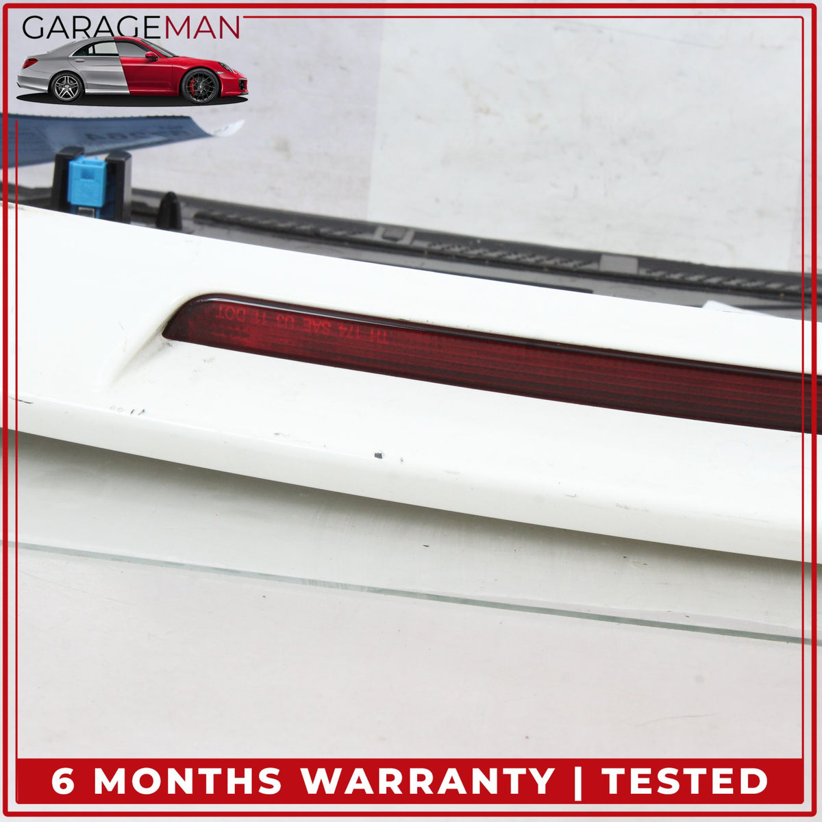 2015-2020 Mercedes X156 GLA250 Rear Spoiler Wing w/ 3rd Brake Light White OEM