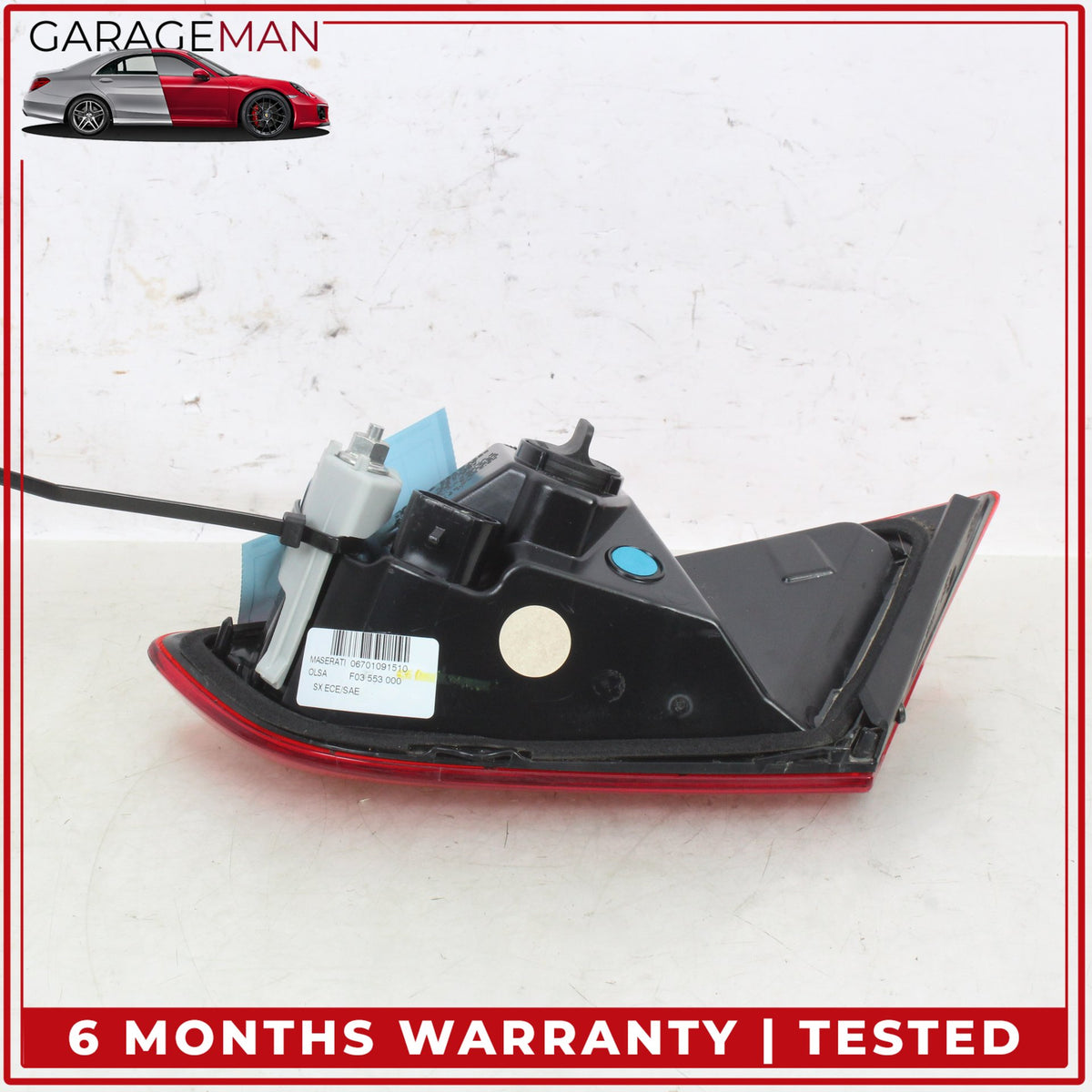 2014-2020 Maserati Ghibli M157 Rear Left Side Inner Tail Light 670109151 OEM