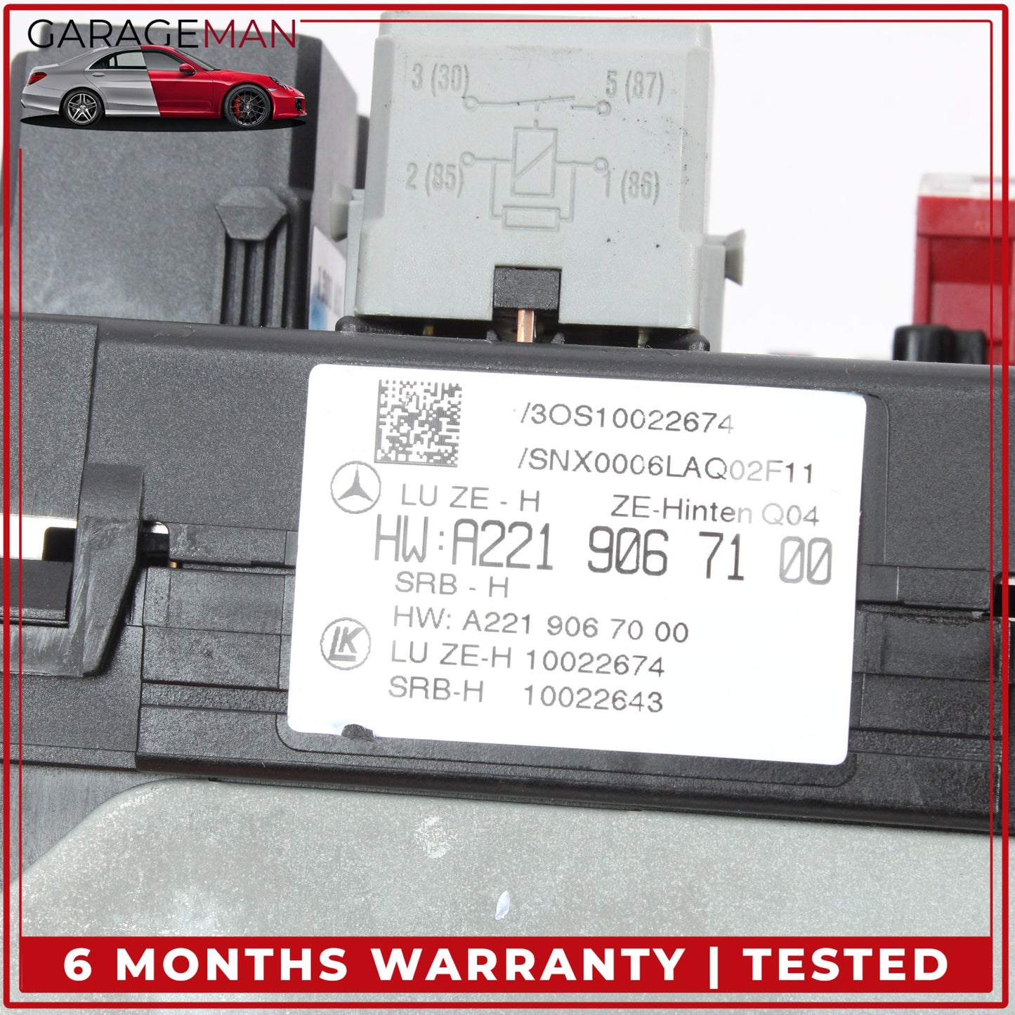 2007-2014 Mercedes-Benz CL550 W216 Coupe Rear Trunk Fuse Box Module 2219067100 OEM