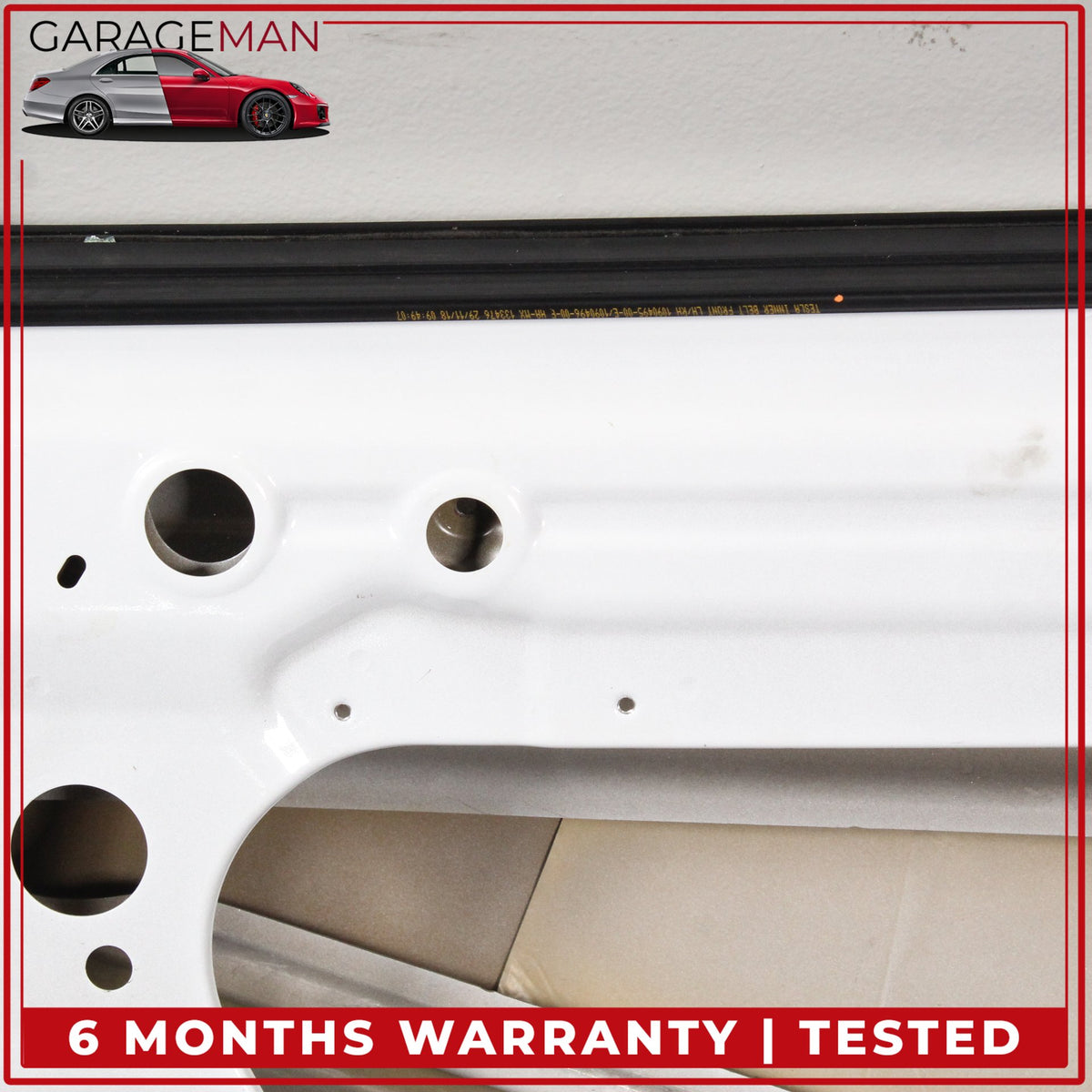 2017-2023 Tesla Model 3 Front Right Side Door Shell Pearl White 1081420E0C OEM