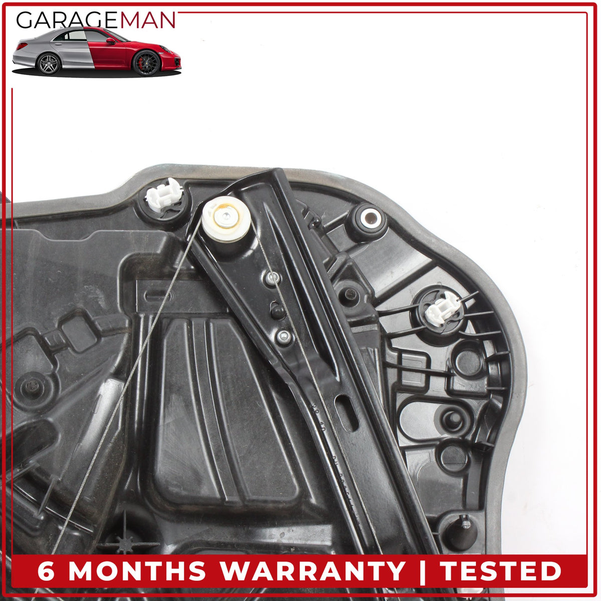 2017-2023 BMW 530e G30 Front Right Side Window Regulator w/ Carrier 7360424 OEM