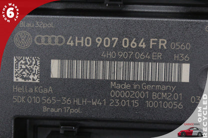 2012-2018 Audi A6 Sedan Keyless Comfort Body Control Module 4H0907064 OEM