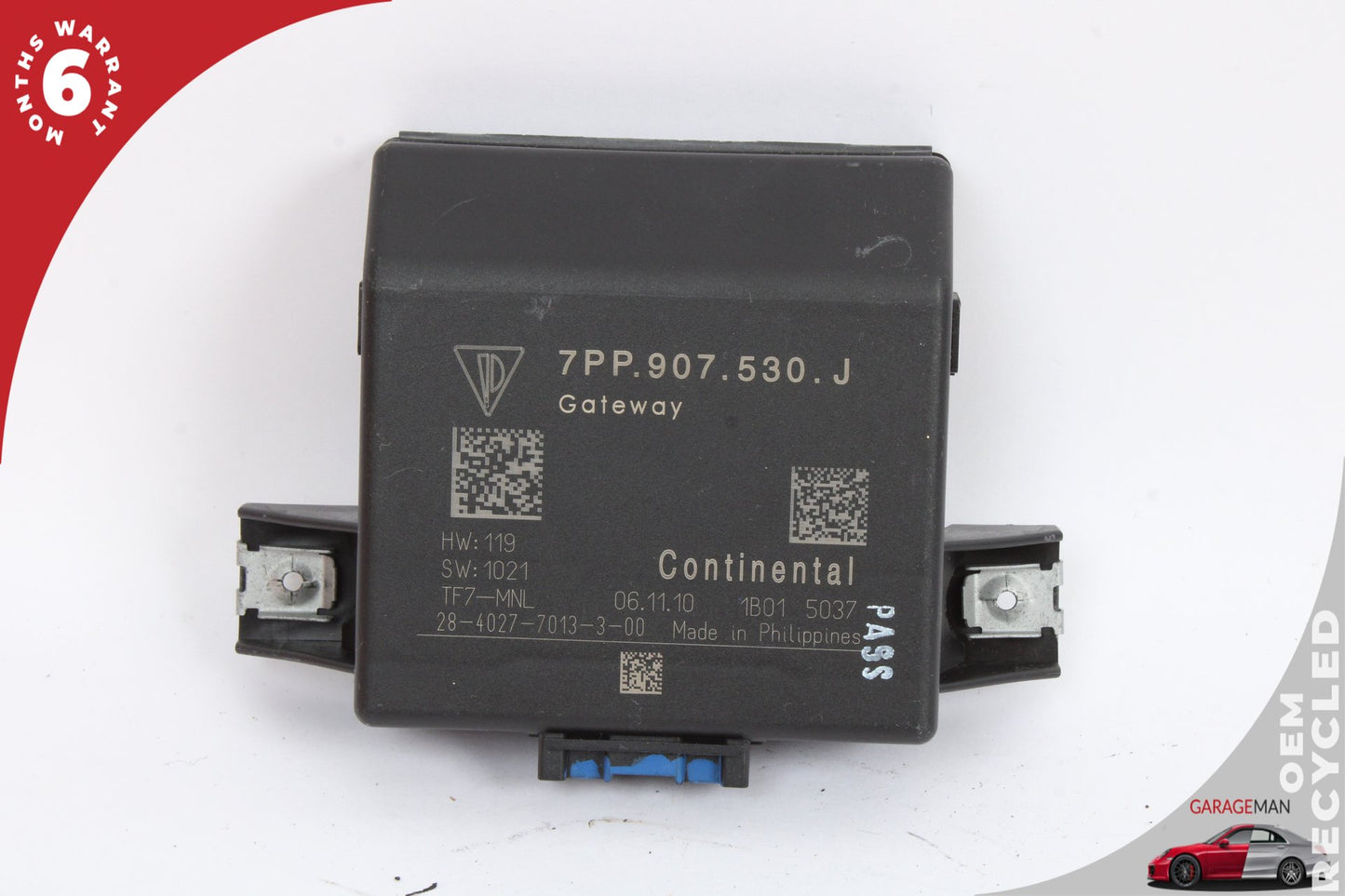 2011-2014 Porsche Cayenne 958 Central Gateway Control Module Unit 7PP907530J OEM