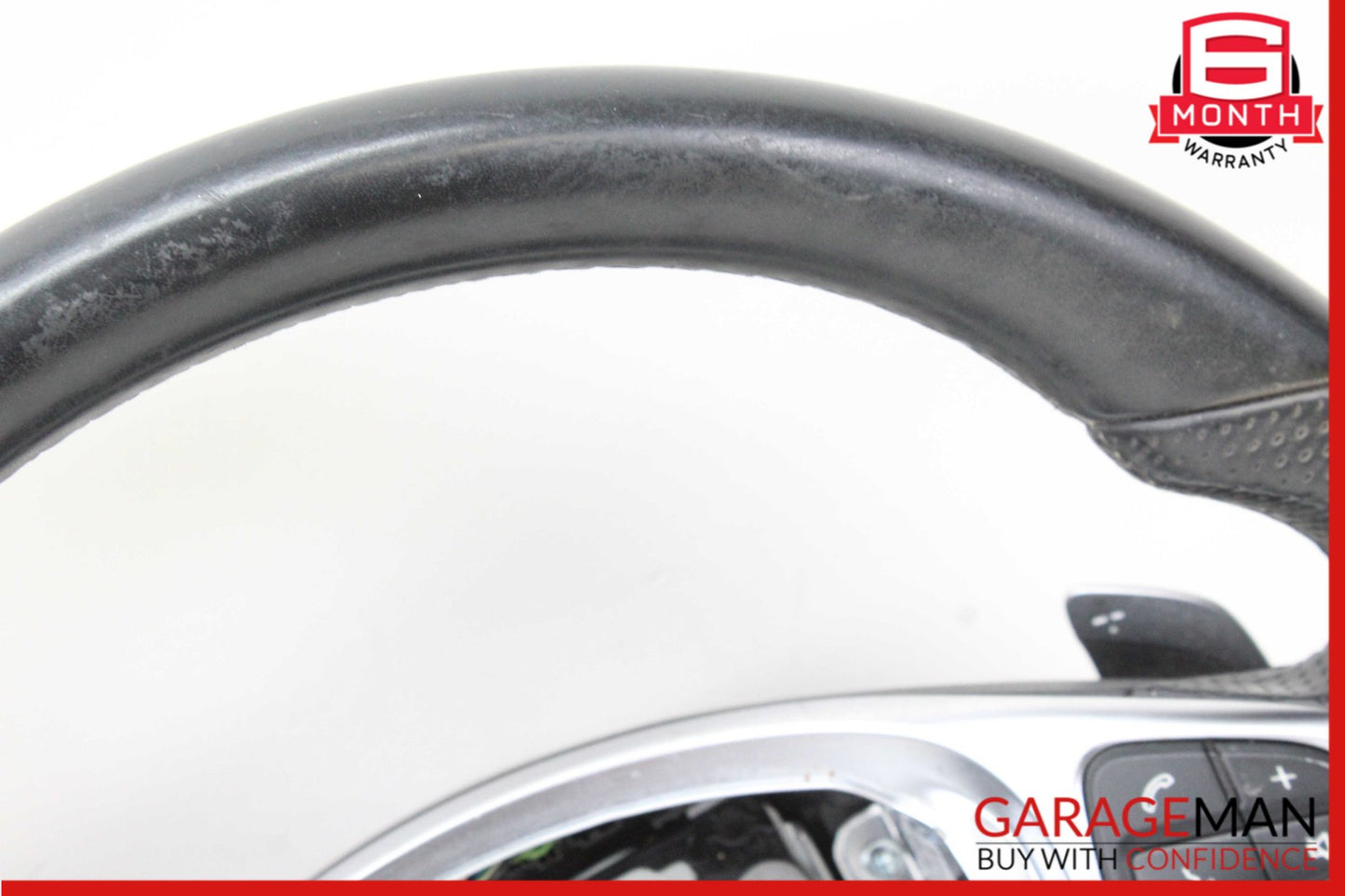 15-20 Mercedes W205 C300 Sport Flat Bottom Steering Wheel w/Paddle Shifters OEM