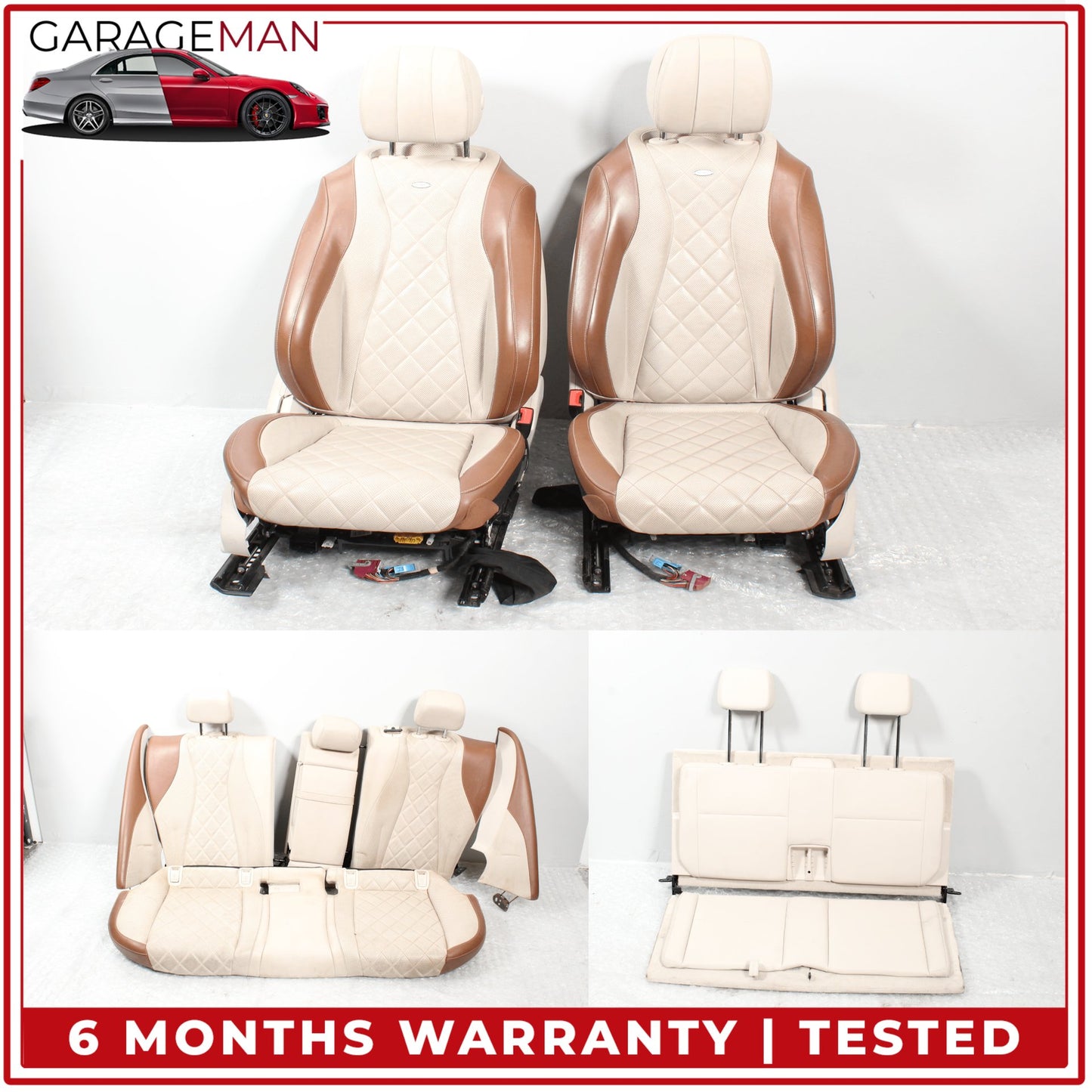 17-23 Mercedes W213 E400 Designo Complete Set Seat Interior Seats 3rd Row