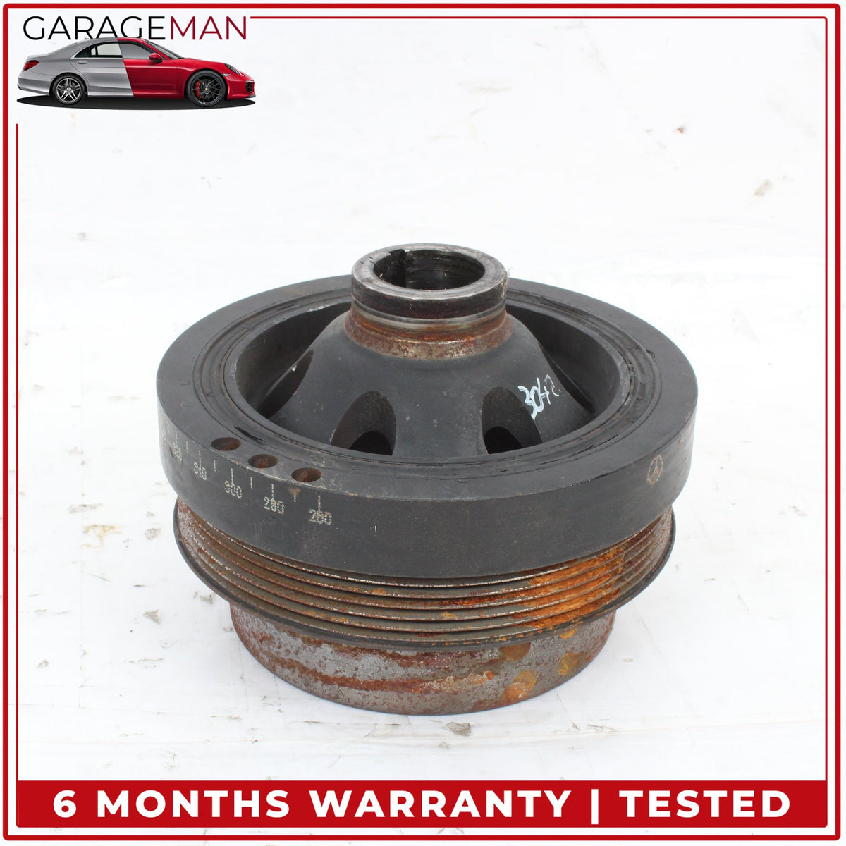 2003-2011 Mercedes W220 S55 AMG Engine Crankshaft Pulley Vibration Damper OEM
