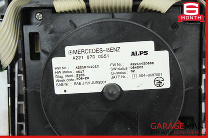 07-09 Mercedes W221 S550 S450 CL550 Center Console Multi Function Switch Control