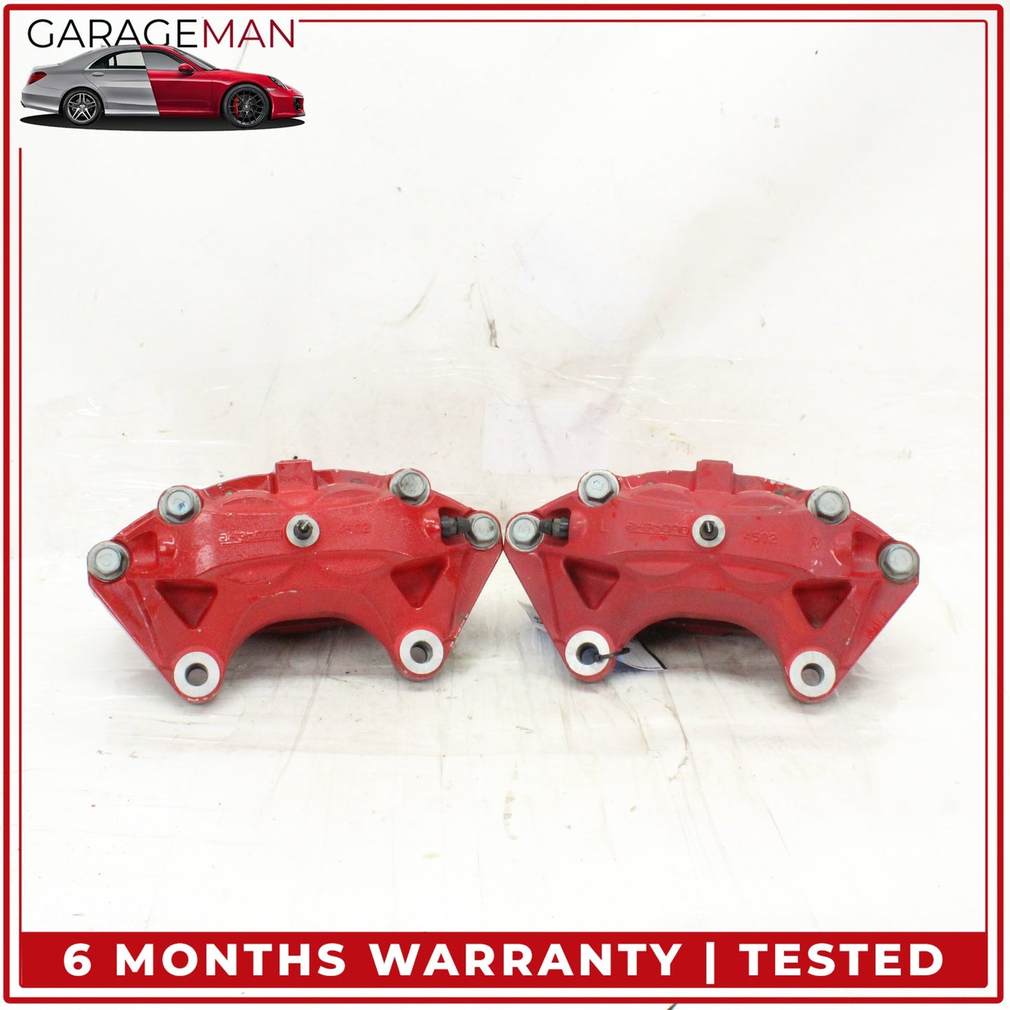 2016-2024 Infiniti Q50 Q60 Front Left and Right Side Brake Caliper Red Sport OEM