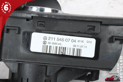 2003-2009 Mercedes W211 E350 Headlight Control Switch w/ Trim 2115450704 OEM