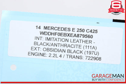 2008-2020 Mercedes-Benz E250 W212 Front Left Seat Control Module 1729006903 OEM