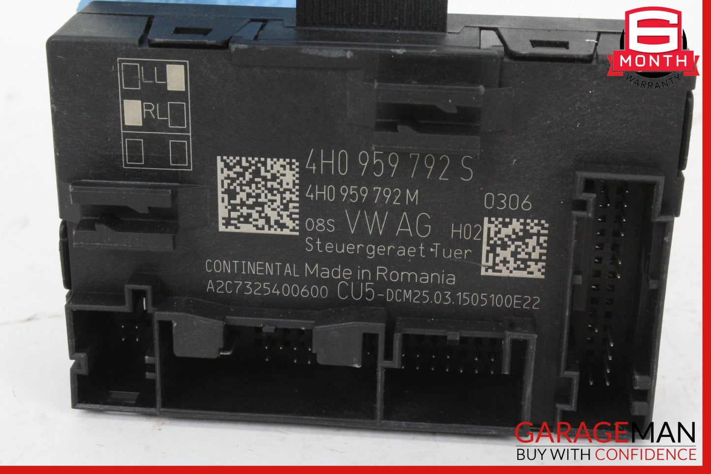 2013-2024 Porsche Cayman 981 Front Right Side Door Control Module 4H0959792S OEM