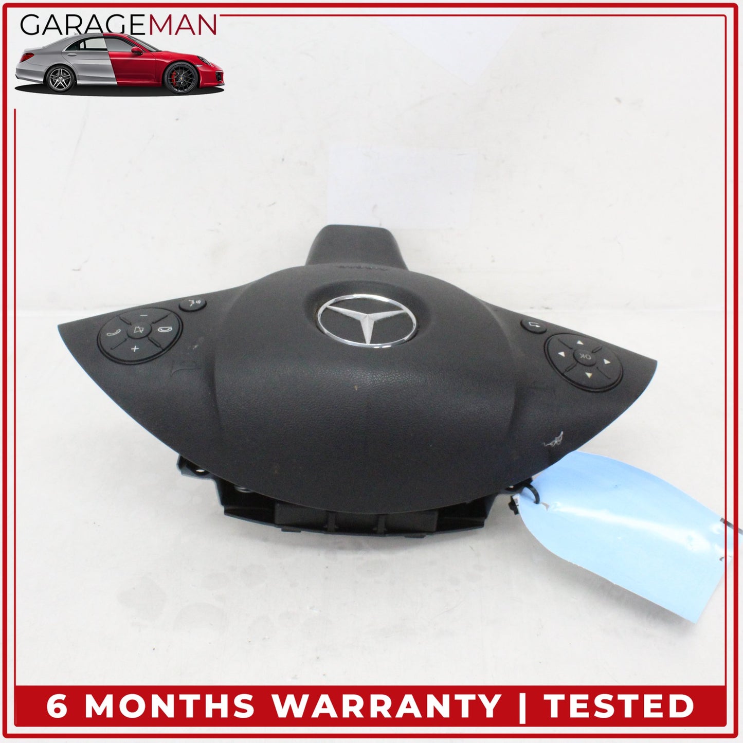 2008-2012 Mercedes W204 C300 GLK350 Driver Steering Wheel Airbag Black OEM