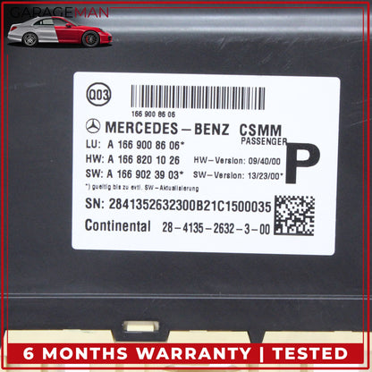 2012-2019 Mercedes W117 CLA250 Front Right Seat Control Module 1669008606 OEM